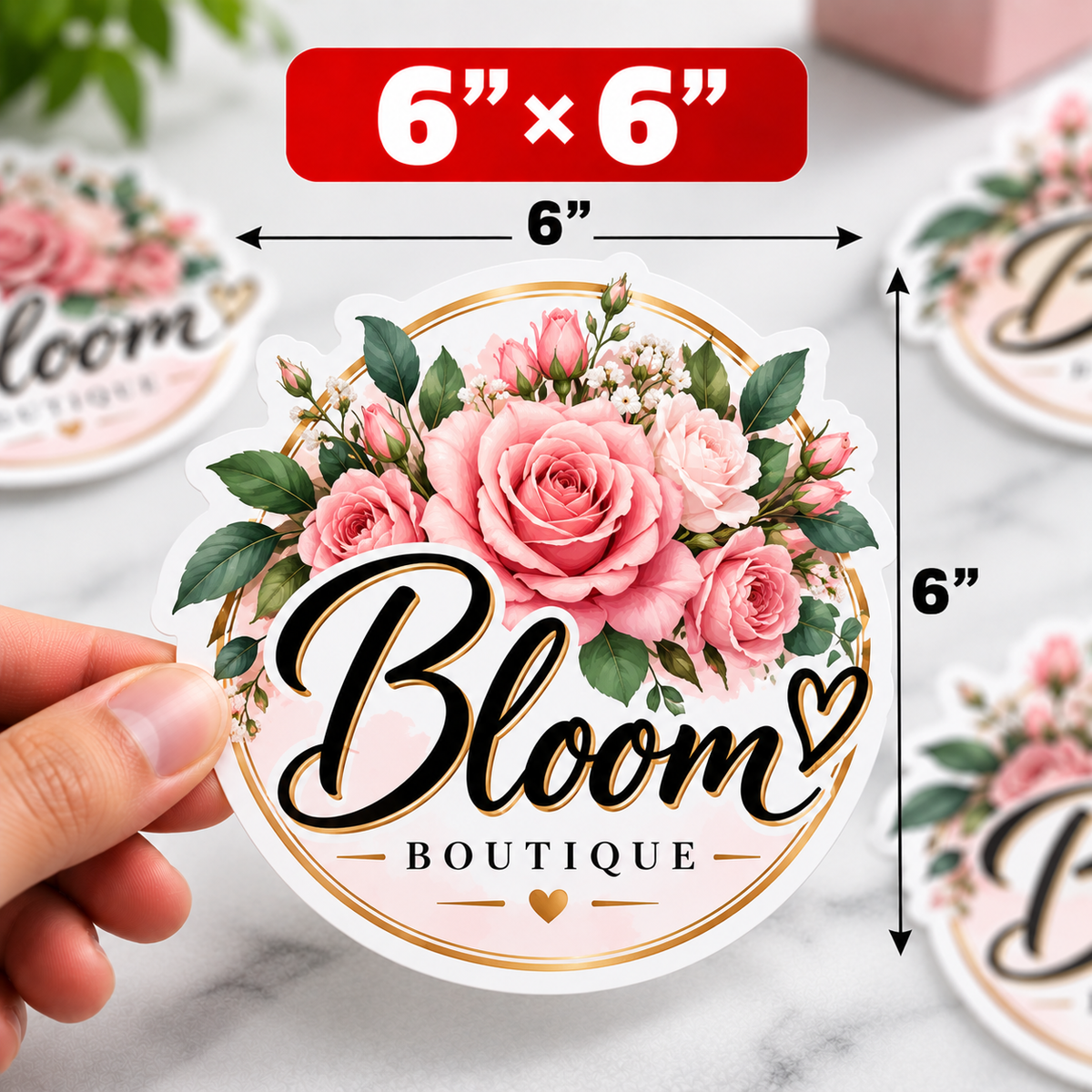 Custom Vinyl Stickers – Full Color Waterproof Personalized Stickers