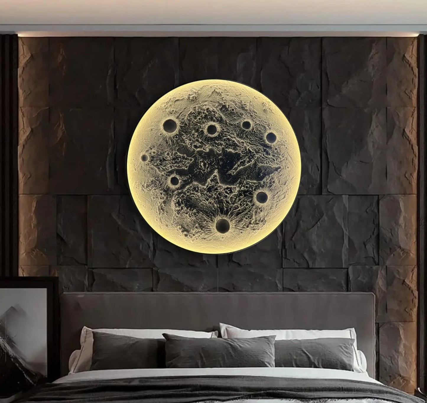 Moonlight 60" – Elite Monumental Illuminated Wall Sculpture – Artifexly