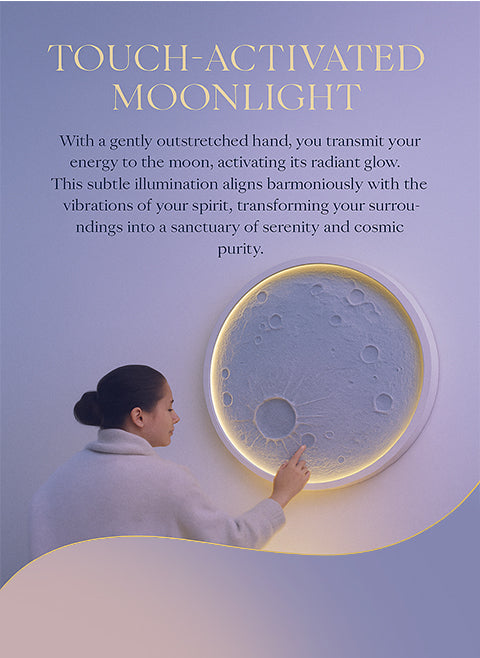 Moonlight 46” | Luxury Illuminated Wall Sculpture – Artifexly