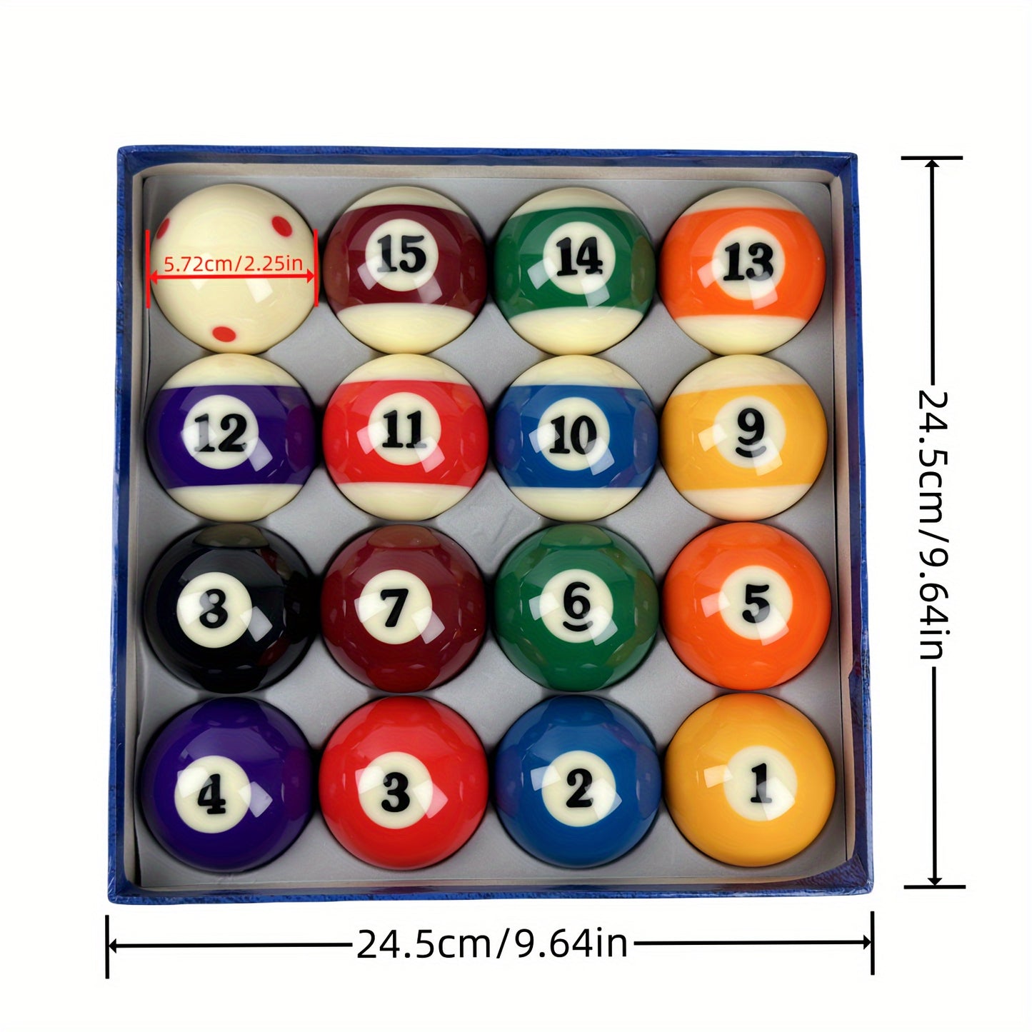 Regulation Size Billiard Pool Balls Set for Precision Play