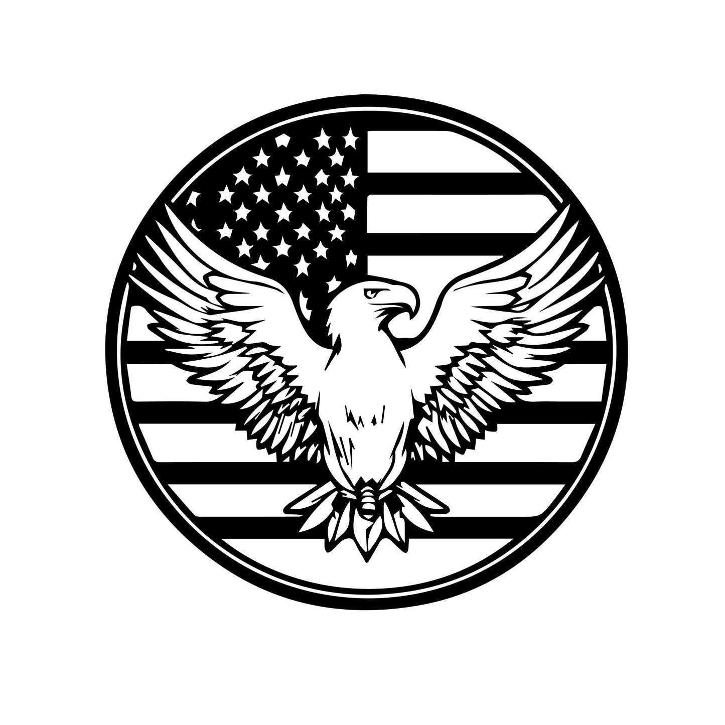 Patriotic Bullet Bottle – Custom Laser Engraved American Eagle Thermos