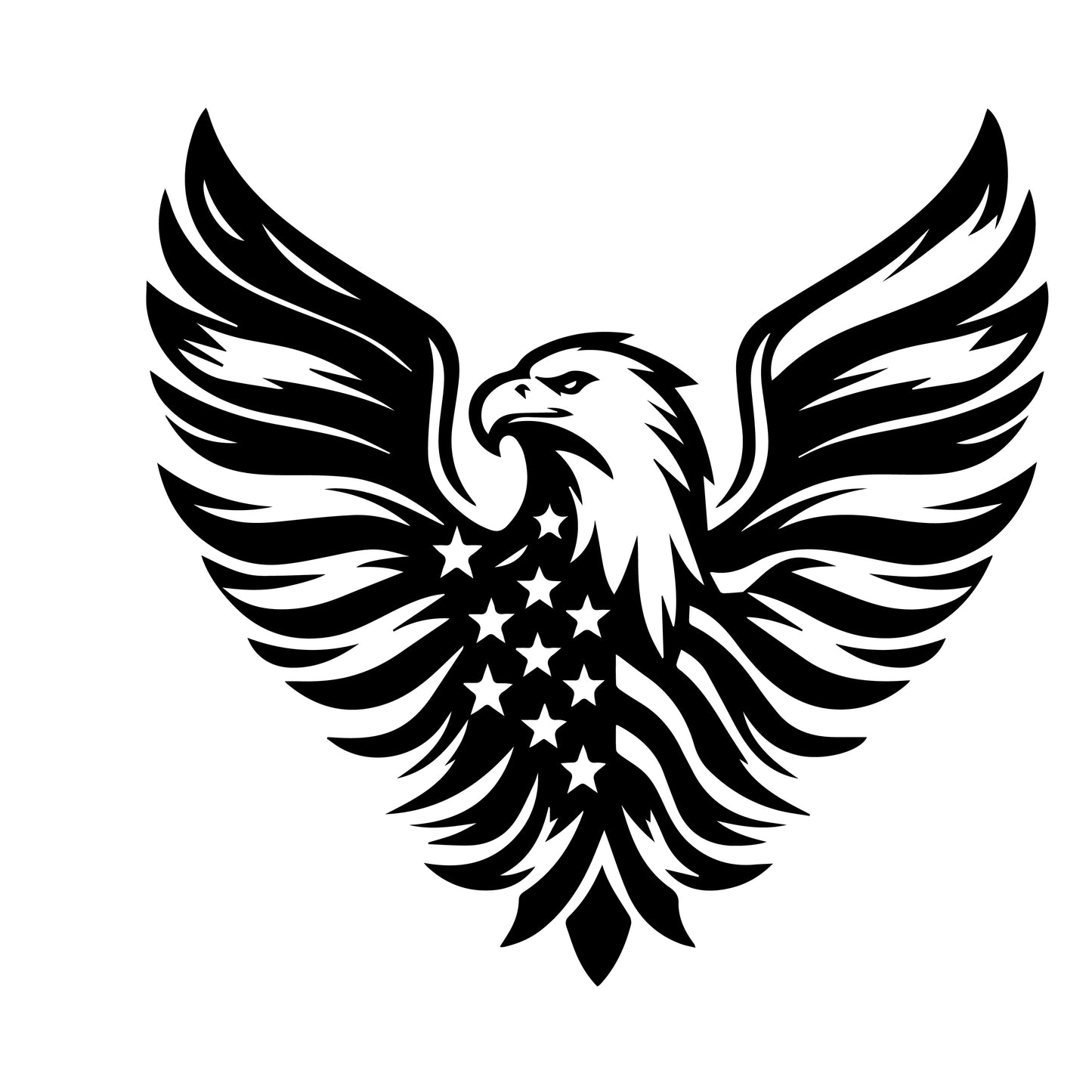 Patriotic Bullet Bottle – Custom Laser Engraved American Eagle Thermos