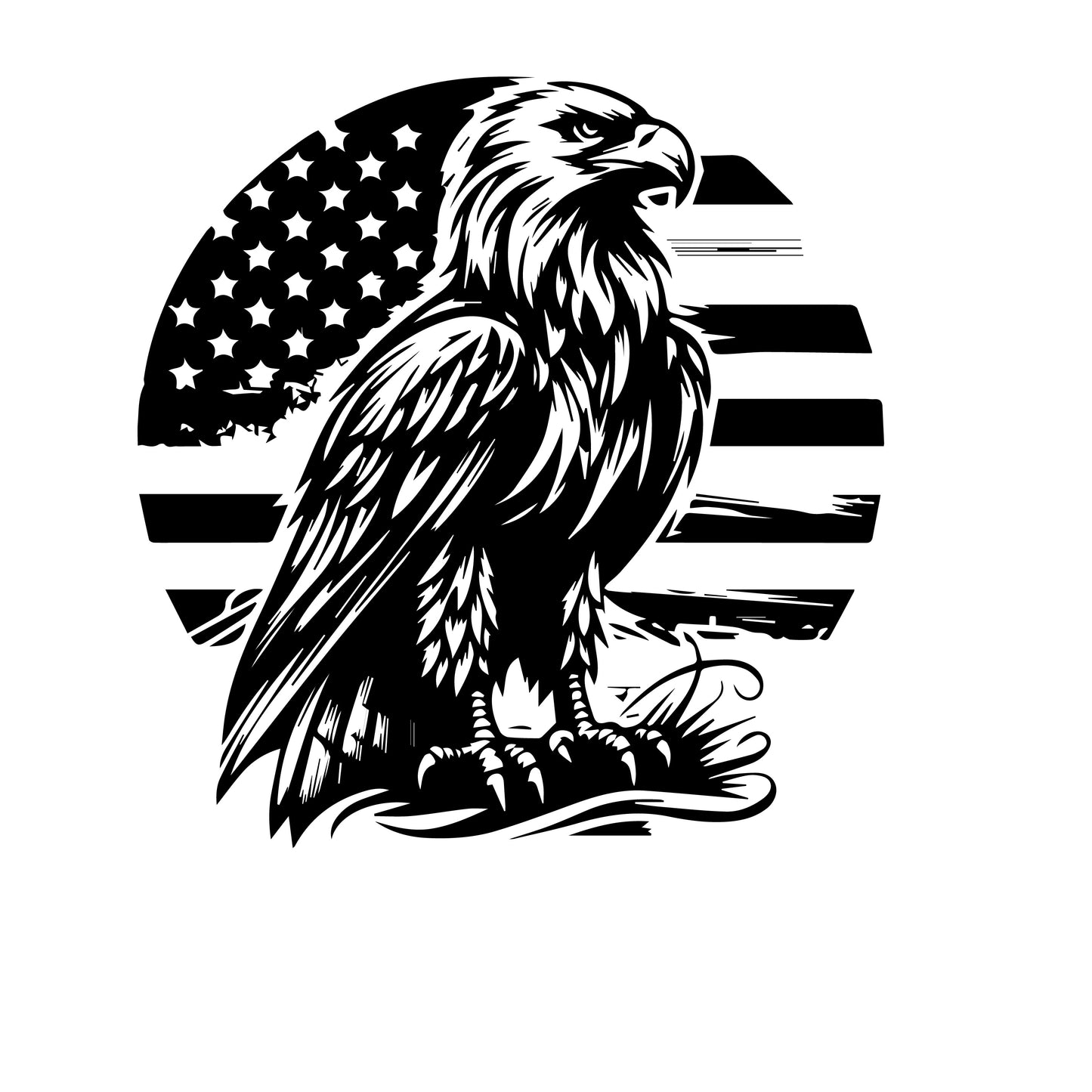 Patriotic Bullet Bottle – Custom Laser Engraved American Eagle Thermos