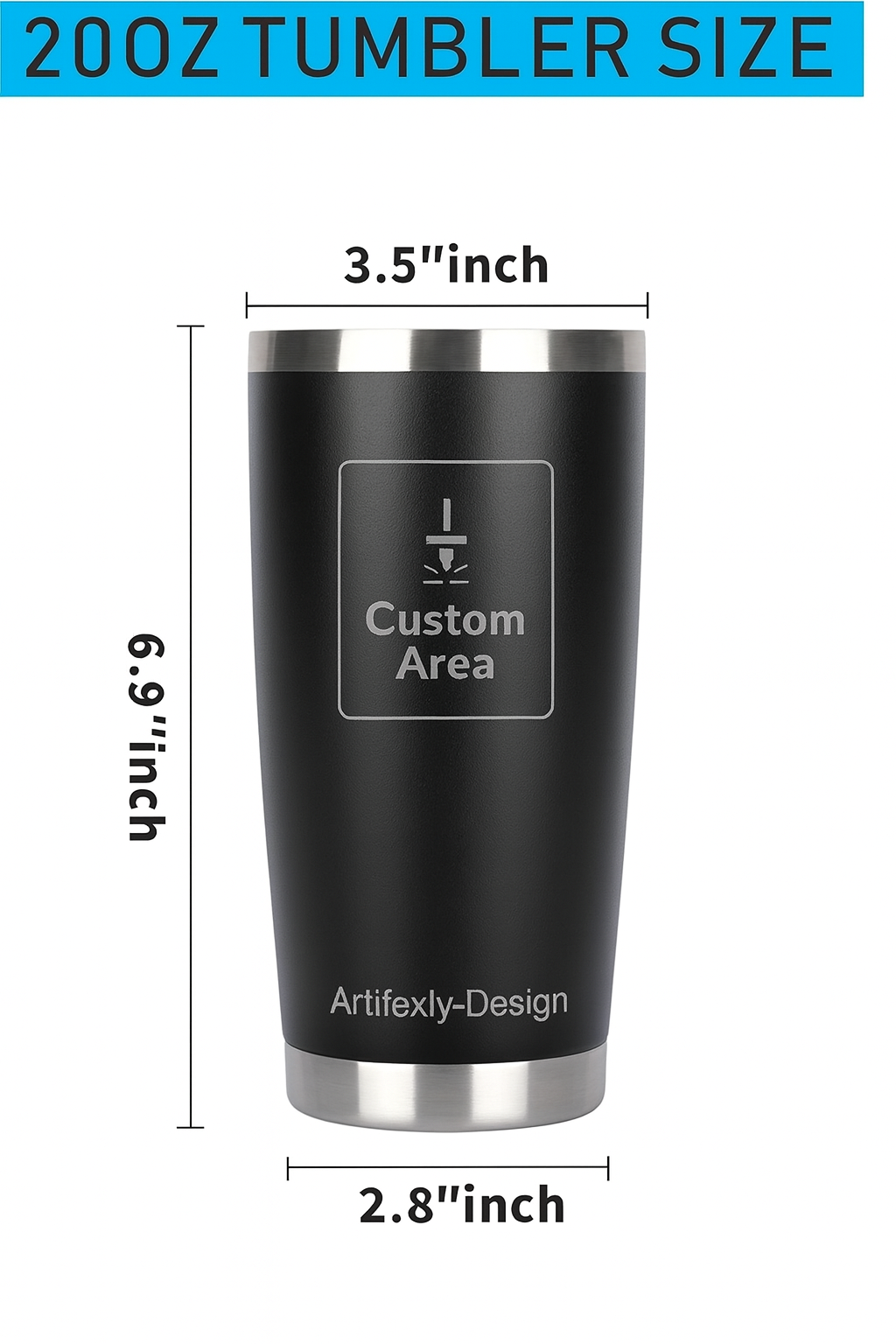 Custom engrave 20oz Tumblers