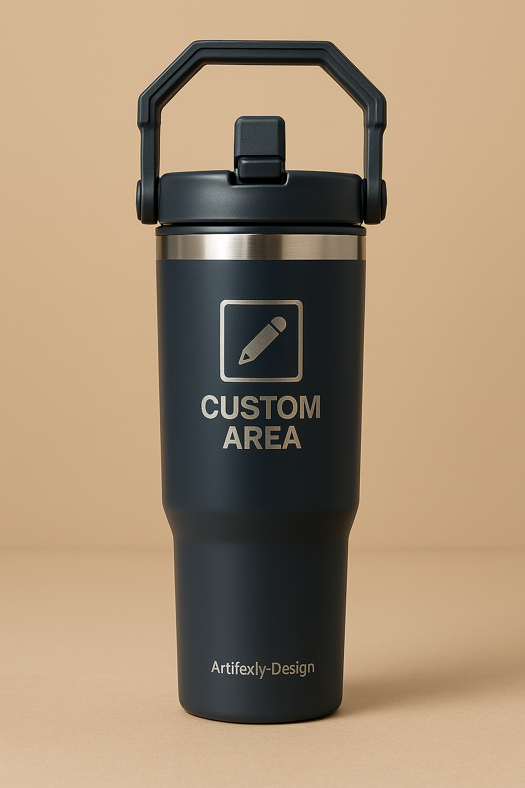 32 oz. Double Wall Insulated Water Bottle with Flip Top Straw - Occupation