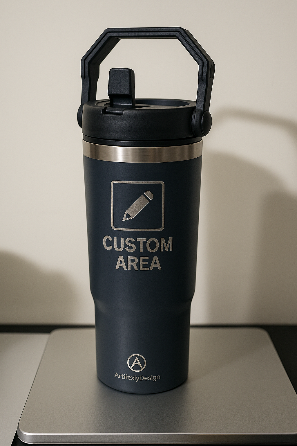 32 oz. Double Wall Insulated Water Bottle with Flip Top Straw - Occupation