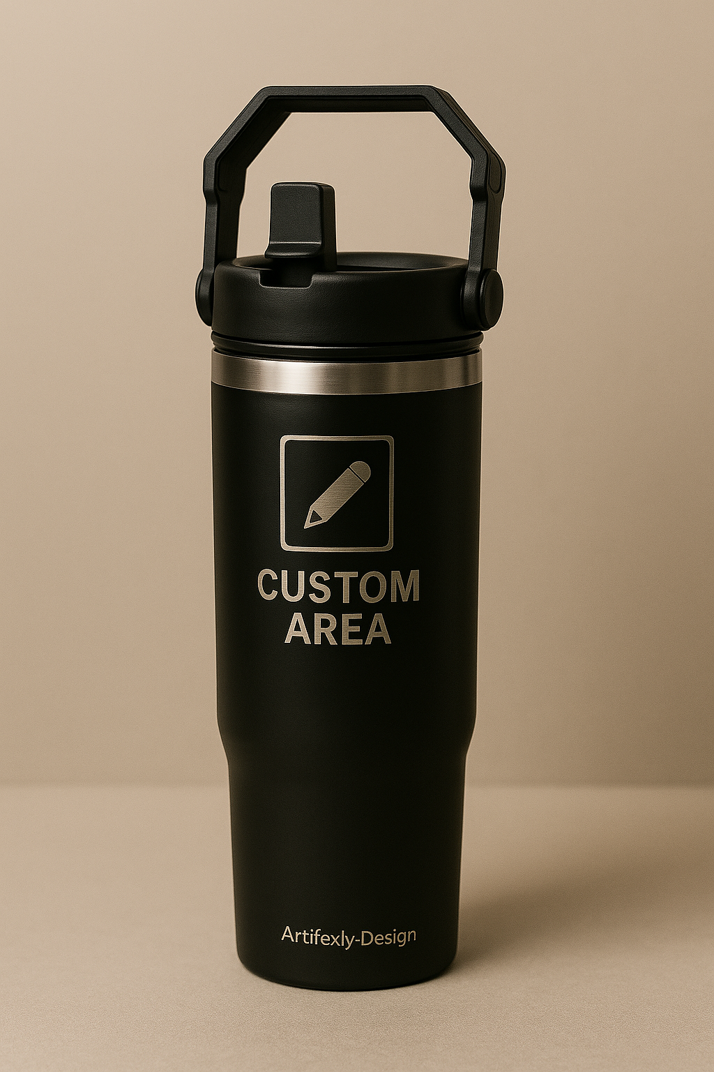 32 oz. Double Wall Insulated Water Bottle with Flip Top Straw - Occupation