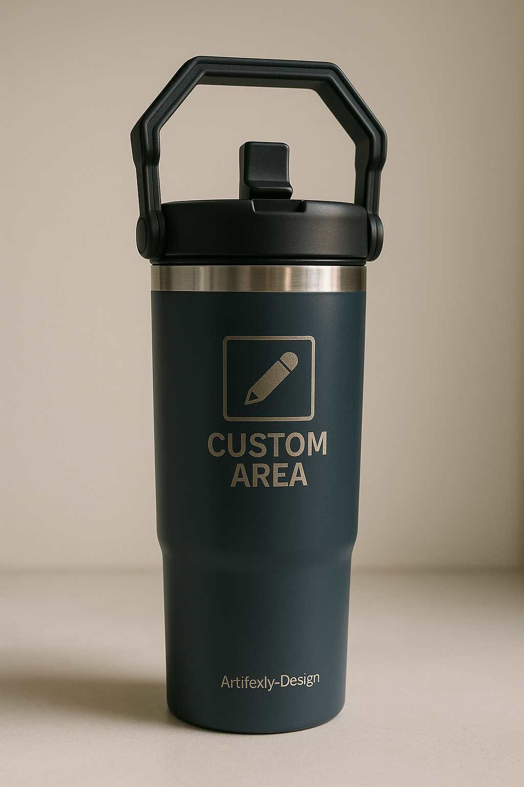 32 oz. Double Wall Insulated Water Bottle with Flip Top Straw - Occupation