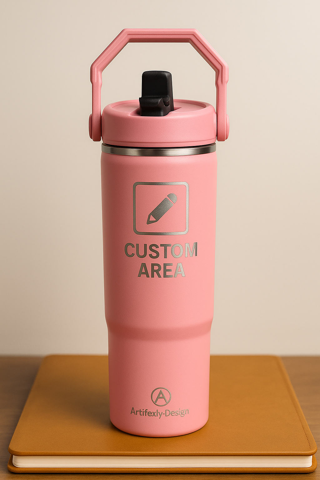 32 oz. Double Wall Insulated Water Bottle with Flip Top Straw - Occupation