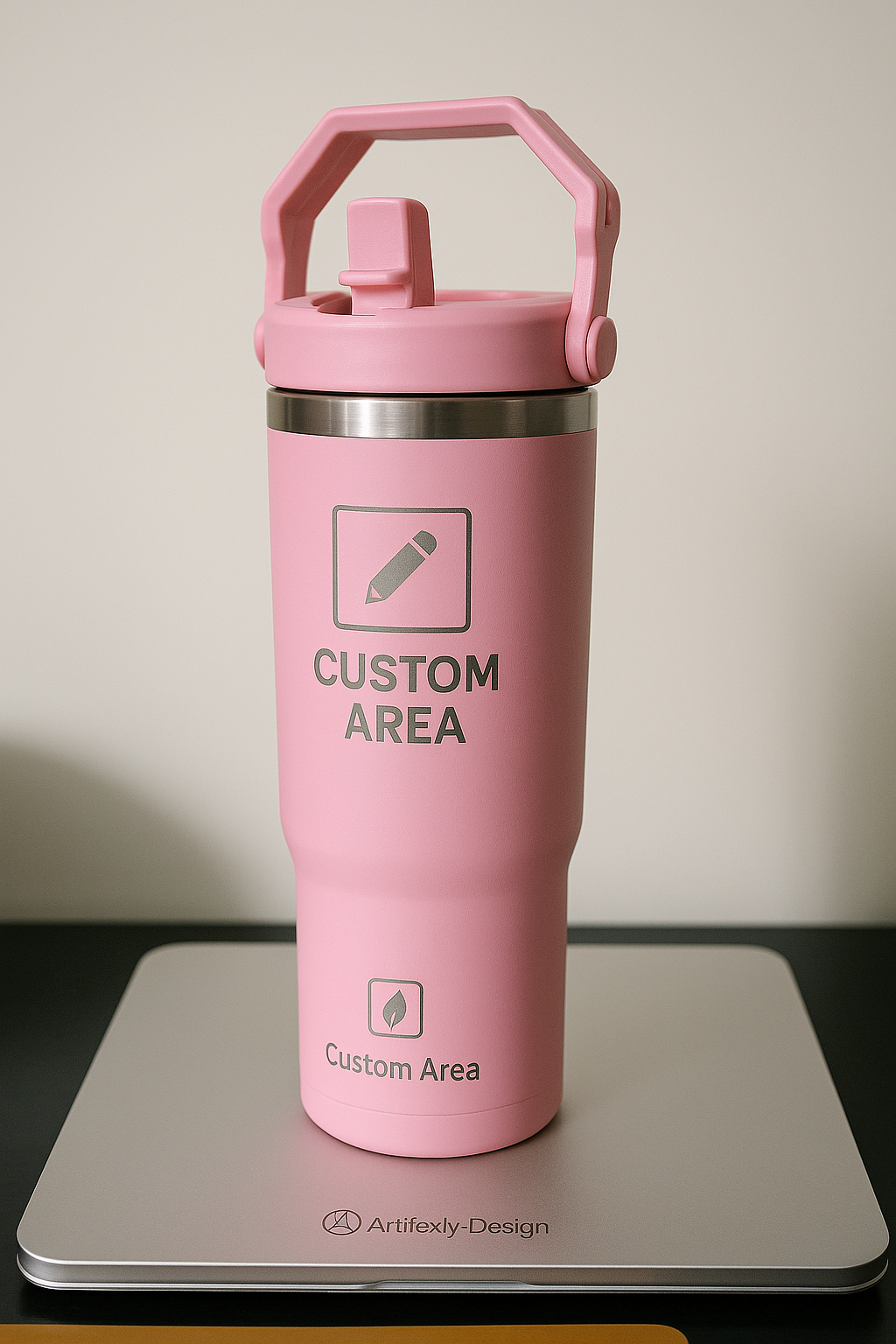 32 oz. Double Wall Insulated Water Bottle with Flip Top Straw - Occupation