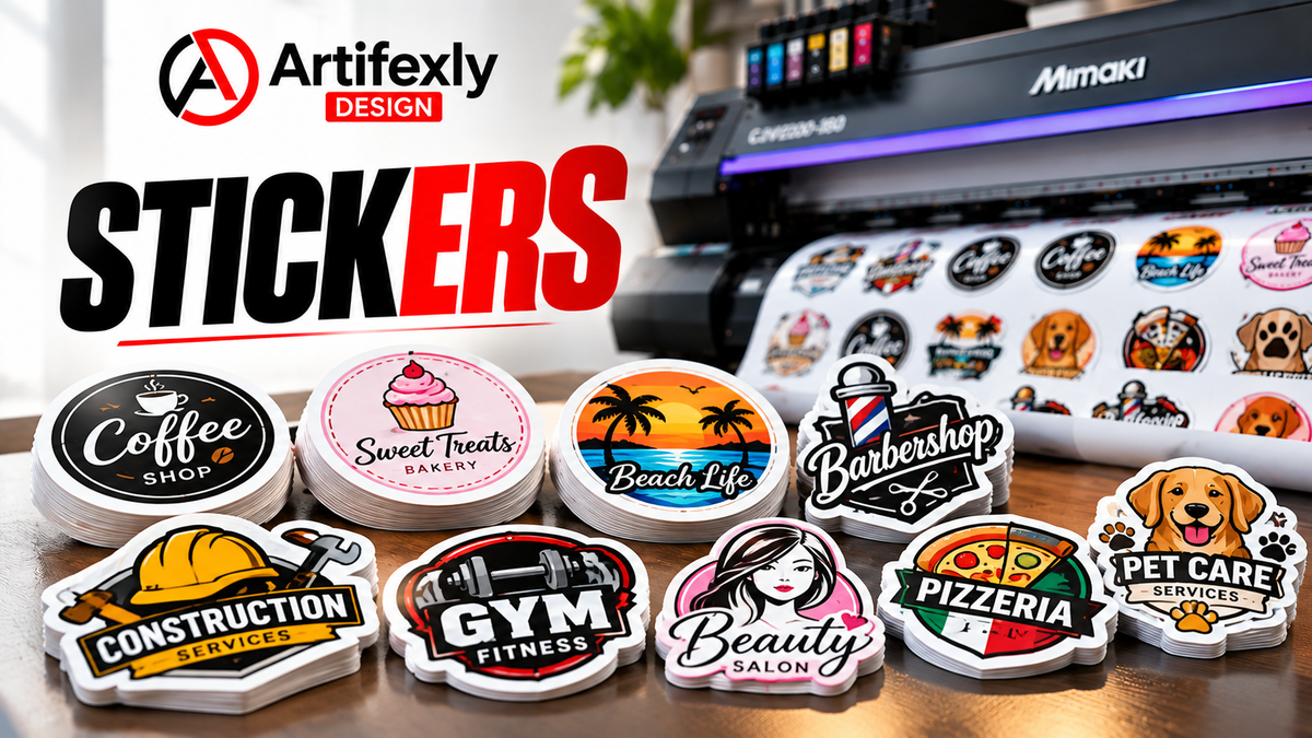 Custom Vinyl Stickers – Full Color Waterproof Personalized Stickers