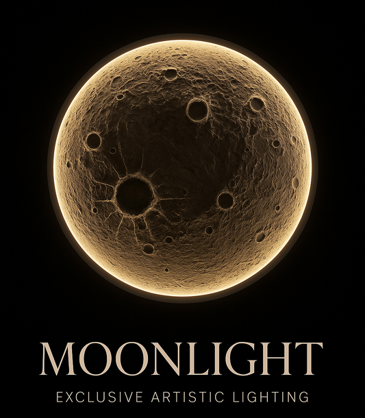 Moonlight 60" – Elite Monumental Illuminated Wall Sculpture – Artifexly
