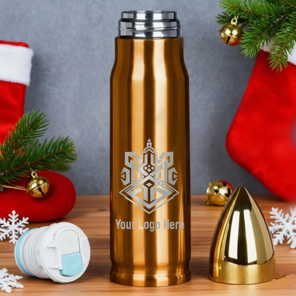 Patriotic Bullet Bottle – Custom Laser Engraved American Eagle Thermos