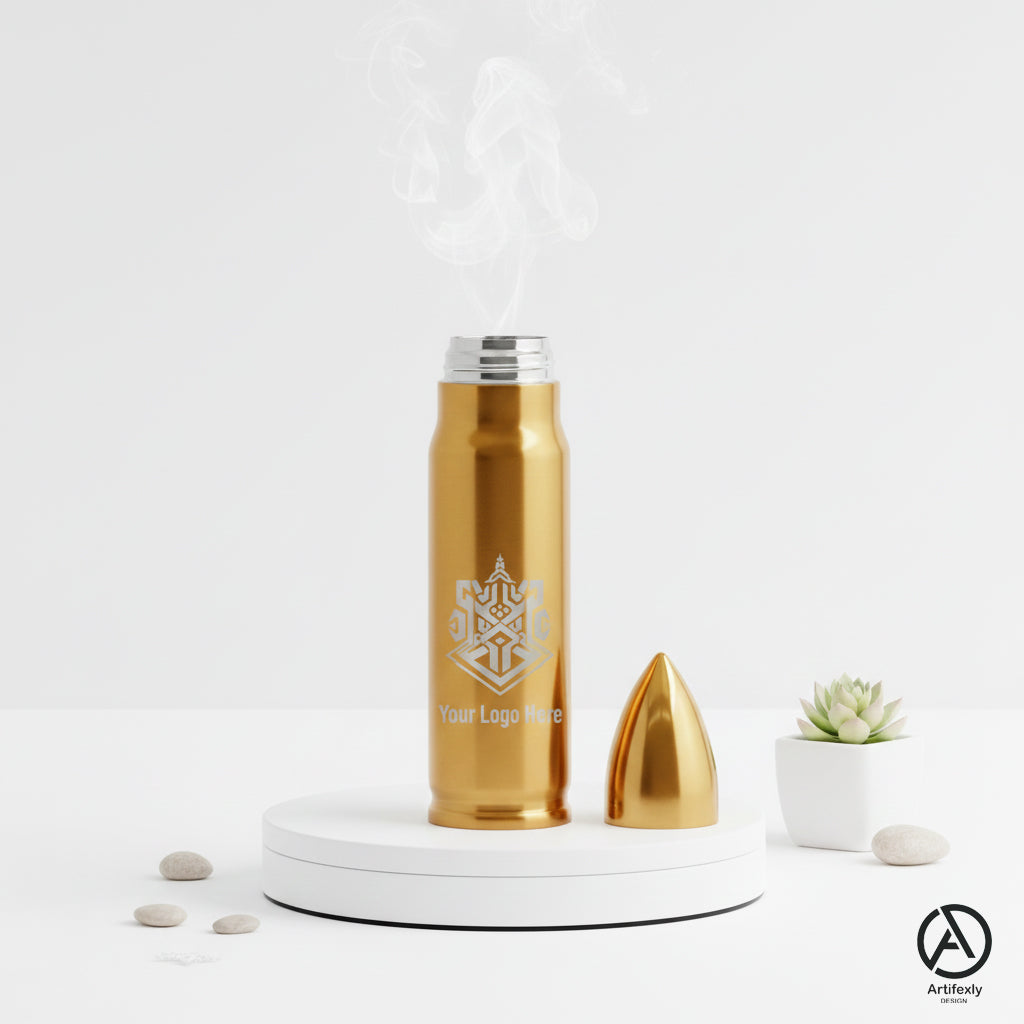 Patriotic Bullet Bottle – Custom Laser Engraved American Eagle Thermos
