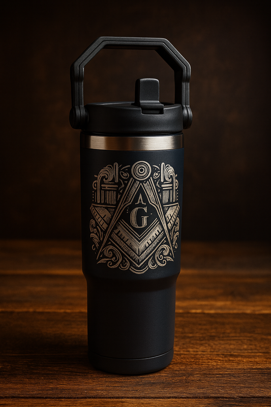 Custom Tumbler Mason style