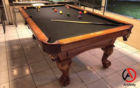 billiads Services. Pool table. Artifexly